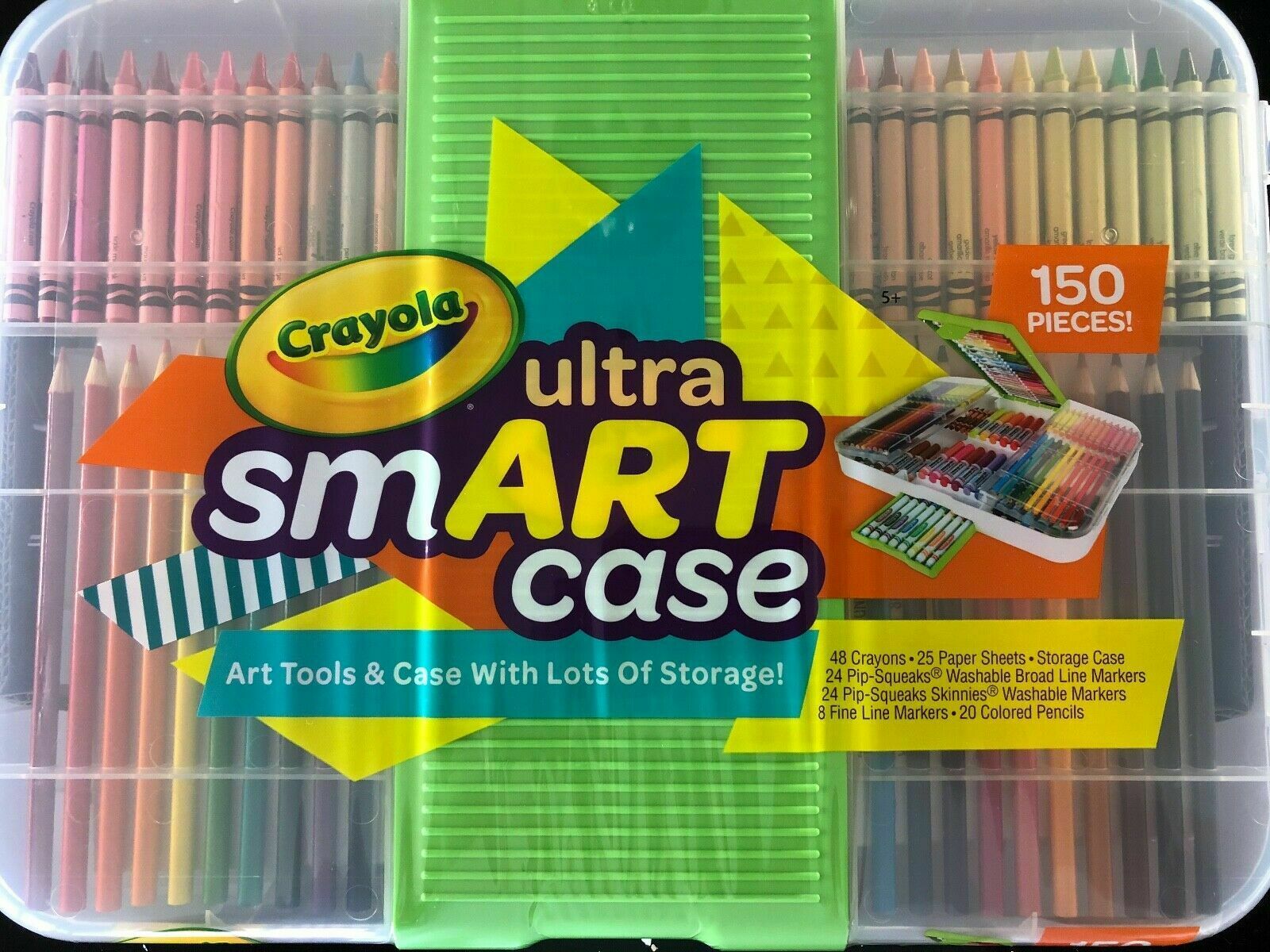 CRAYOLA Smart Case Next Generation150Piece Art Set for Kids Gift